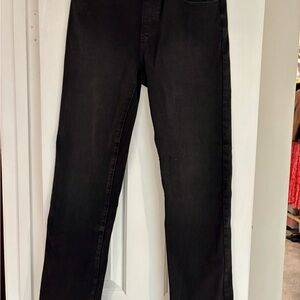 Betabrand Women's Black Straight Leg Jeans